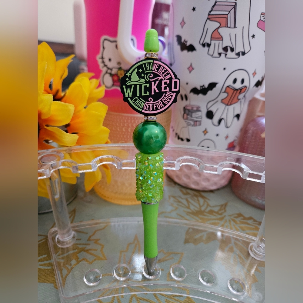 Green Wicked Themed Pen